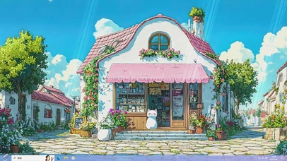 童话护眼小屋-桌面主题