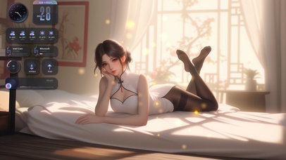 她的笑容如同秋天的阳光