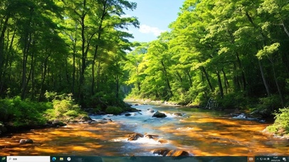 林中小溪—【主题桌面】
