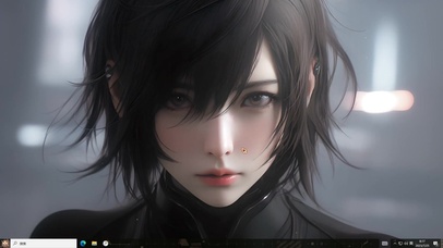 简约短发酷飒美少女