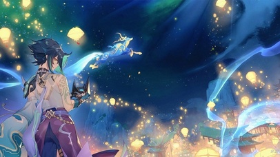 原神：魈   海灯节