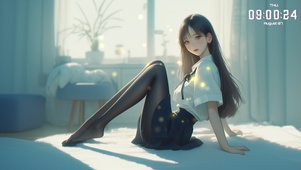 她的呼吸像浅唱的诗行