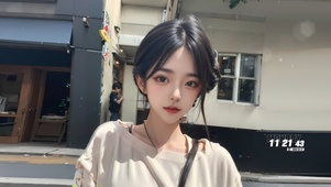 阳光清纯美女