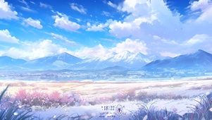 冰雪山峰