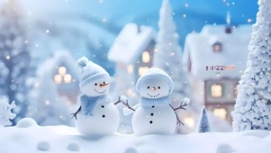 可爱小雪人