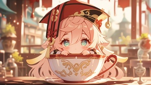 原神壁纸丨烟绯丨茶杯人丨