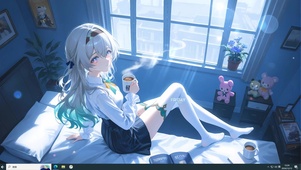 白月光少女主题