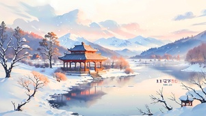 古风雪景