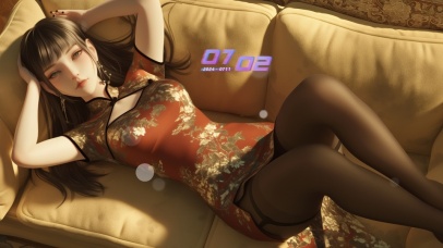 眼神坚定而温柔，令人心生敬意