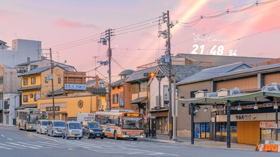 唯美治愈日系城市街道