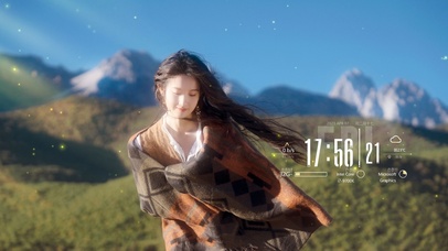 4k高原上的美女