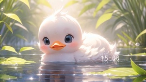 可爱小白鹅