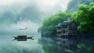 青衫烟雨客 