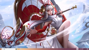4K 公孙离皮肤 祈雪灵祝