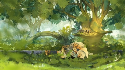 治愈森林男孩与虎