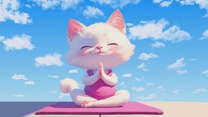 打坐猫咪