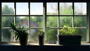 窗外的雨