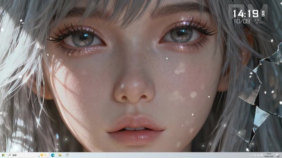 破碎感十足的美女