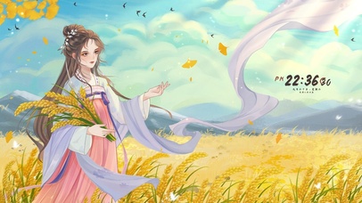 4K唯美古风秋分女神