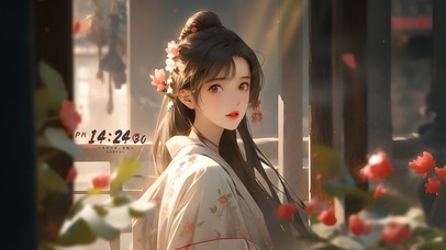 古风书香气质少女	