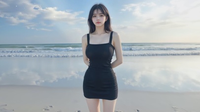 海边气质美女