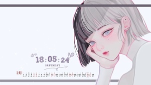 少女沉思