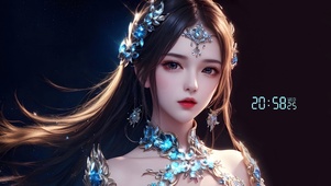 4K唯美清纯气质古风游戏女神