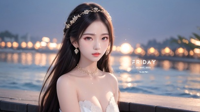 4k纯欲江边少女