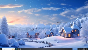 雪中治愈小屋