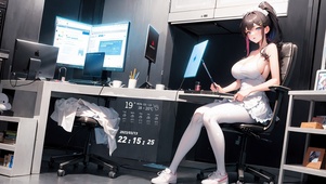 4K白丝少女房间