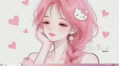 可爱女孩桌面主题