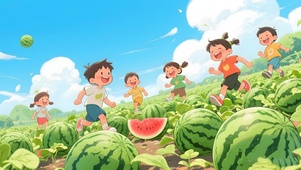 小朋友西瓜