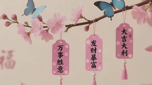福气许愿牌
