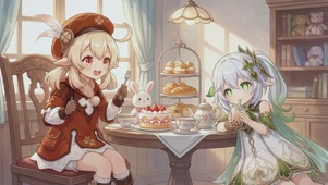 阳光奶茶与蛋糕