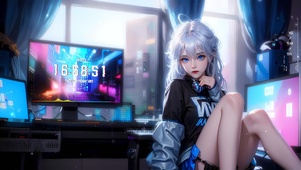 电竞银发少女