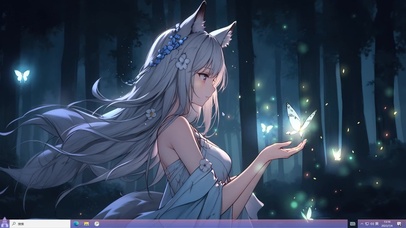 4k梦幻狐耳女孩