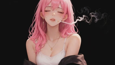 绯发轻烟里的余温