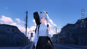 唯美吉他少女