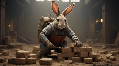 十二生肖兔之打工人