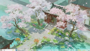 唯美的桃花古镇