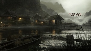 4K古风渔村