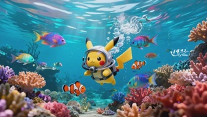 海底探险皮卡丘