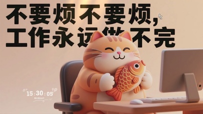 打工人趣味文字桌面