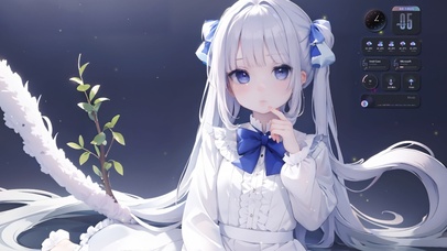 可爱清纯呆萌少女