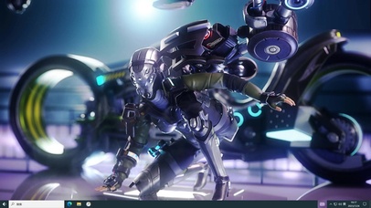 赛博朋克 机车 女战士