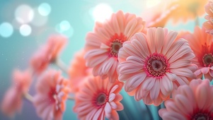 4K 朝阳下的花朵 会呼吸的花