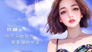 短发治愈女孩