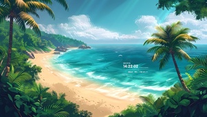唯美盛夏海滩
