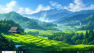 鸟鸣花香山谷