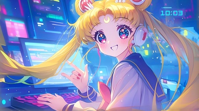 电竞场里的美少女战士